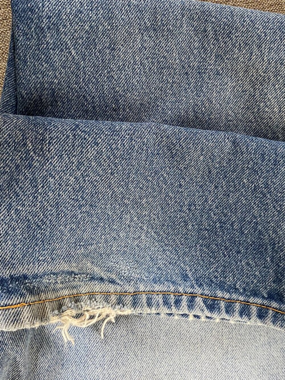 Vintage Levi's 517 Bootcut Denim Jeans Men's 36 x 32 Mid Rise Blue Distressed - Picture 15 of 15
